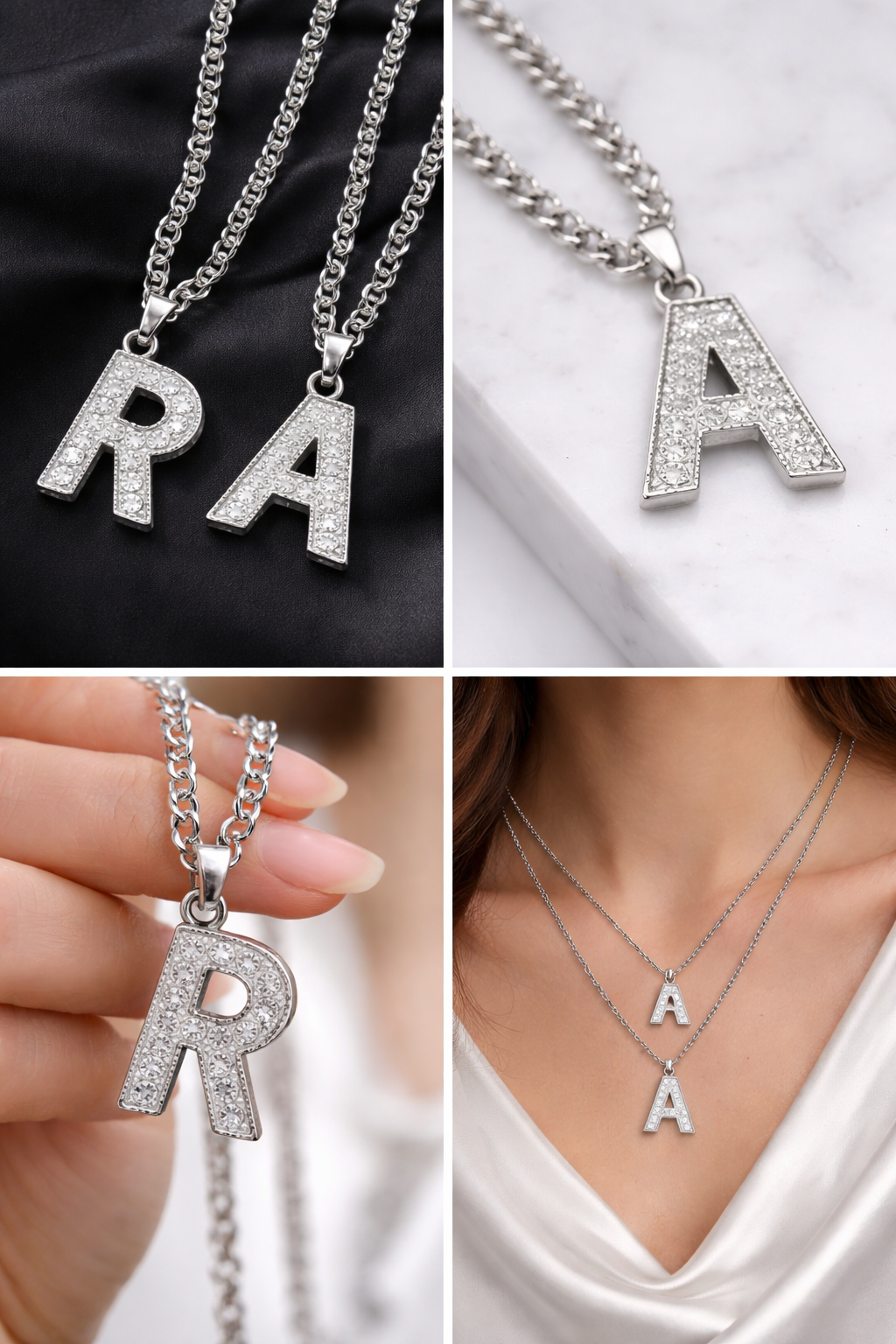 Iced Letter Necklace ❄️