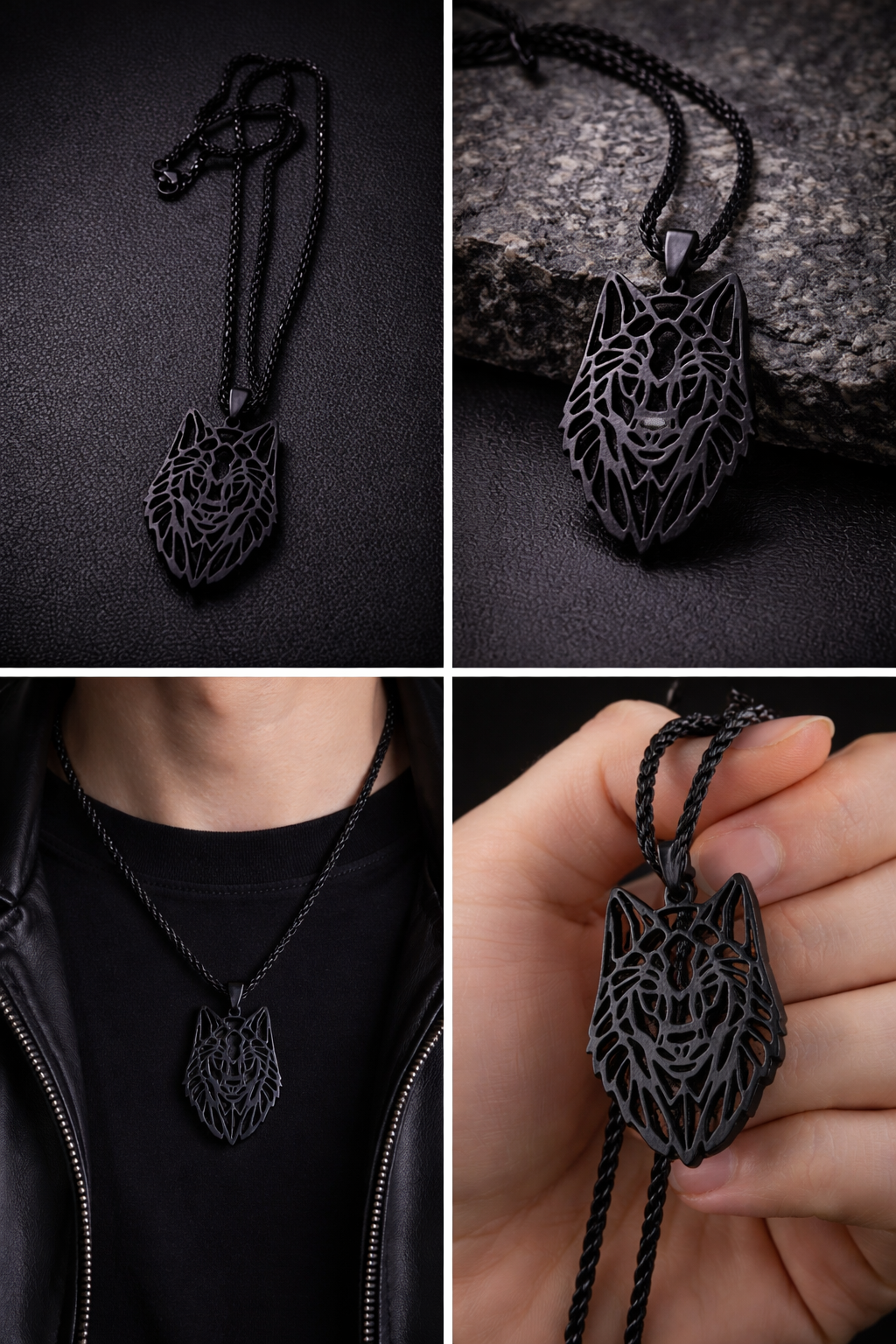 Urban Wolf Necklace 🐺🖤