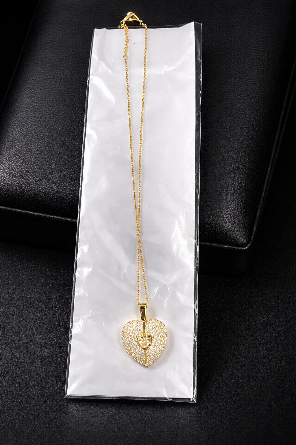 Golden Butterfly Heart - Magnet Locket